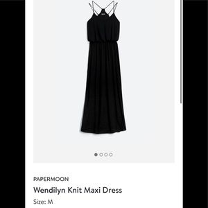 Papermoon black maxi dress from stitch fix - med